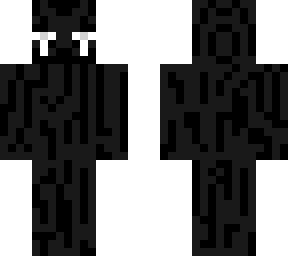enderman with white eyes