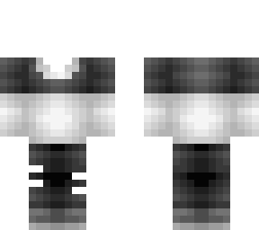 white with gray skin