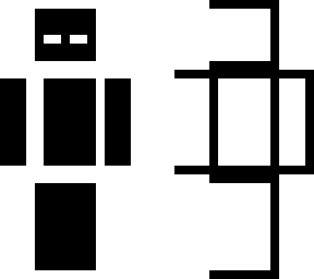 black and white illusion (reupload of my own skin)