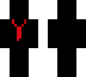 black figure tie