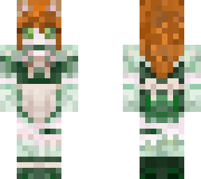 cat maid redhead