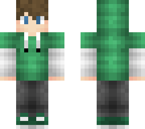 green hoodie - brown hair (boy)