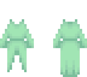 ob - forest flora pastel green dress v10