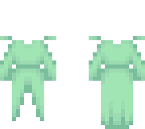 ob - forest flora pastel green dress v12