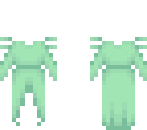 ob - forest flora pastel green dress v13