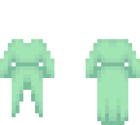 ob - forest flora pastel green dress v2