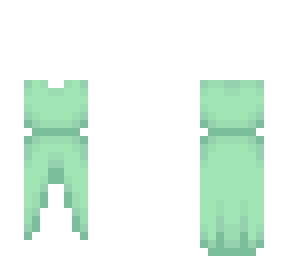 ob - forest flora pastel green dress v3