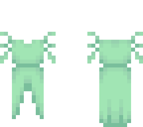 ob - forest flora pastel green dress v5