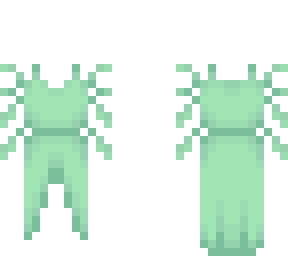 ob - forest flora pastel green dress v6