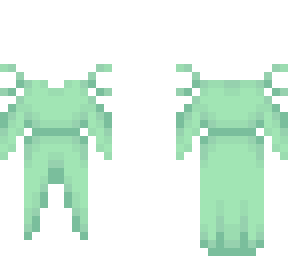 ob - forest flora pastel green dress v7
