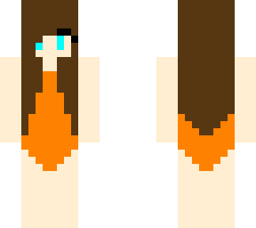one-piece swimsuit (orange)