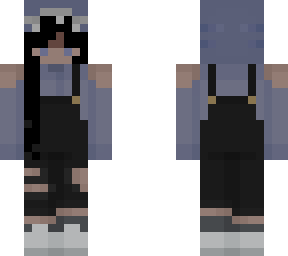 shark girl with black hair