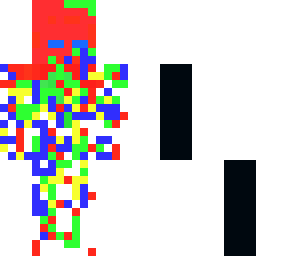 the colourful man