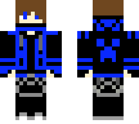 blue gamer with mask