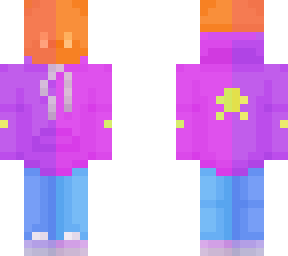 orange in a purple hoodie :d