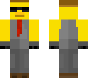 cool duck with suit
