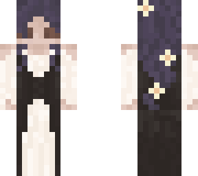medieval purple flower maiden