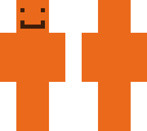 orange empty skin