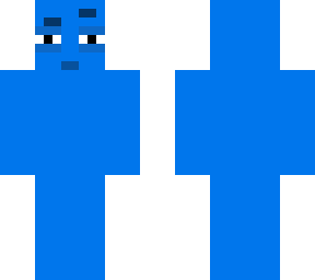 suspicious blue emoji