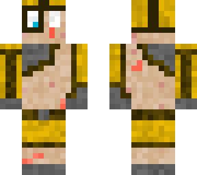 yellow badly hurt cyborg