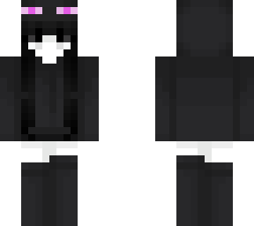 girl w/ a enderman hoodie/outfit