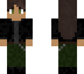 girl with camo pants and a black hoodie