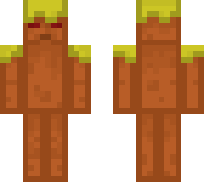 golden icing cake man
