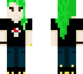 green hair girl