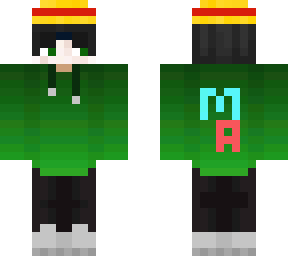 minecraft itzaaliy skin green version..fixed