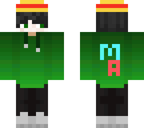 minecraft itzaaliy skin green version fixed agine mehh