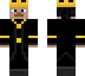 royal black king with necklace