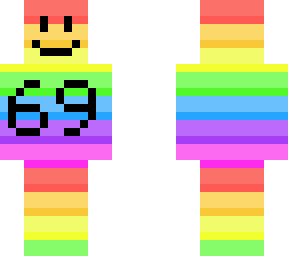69 rainbow skin