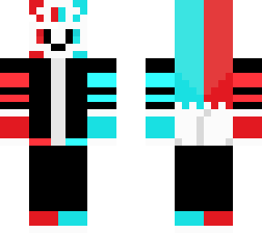 kitsune red/blue