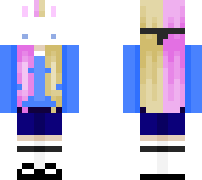 recolor: "girl w/ a bunny mask" by ilostmytwin