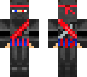 red and  blue ninja