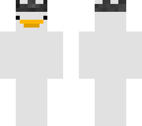 white duck with crown