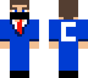 blue suit man