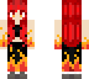 flame girl (skin color hands)