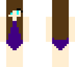 one piece swimsuit (dark purple)