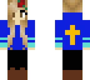 blue christian girl