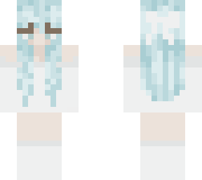 blue haired girl
