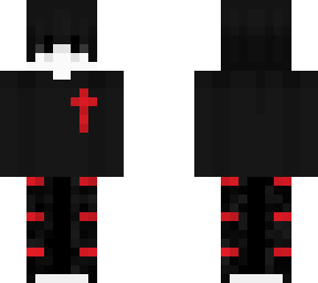 cross red black boy