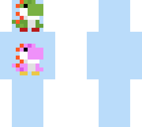 green and pink