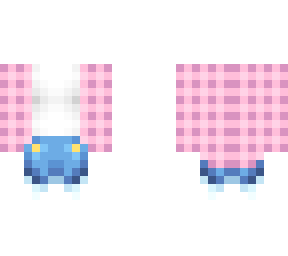 ob - pastel pink plaid w/ shorts