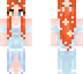blue dress ginger