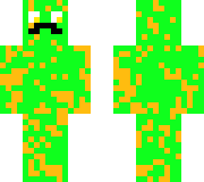green orange man