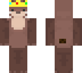 otter with crown