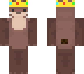 otter with crown