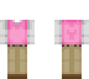 pink sweater vest base! (breast cancer awareness)