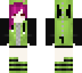 scene girl gir hoodie alt hair